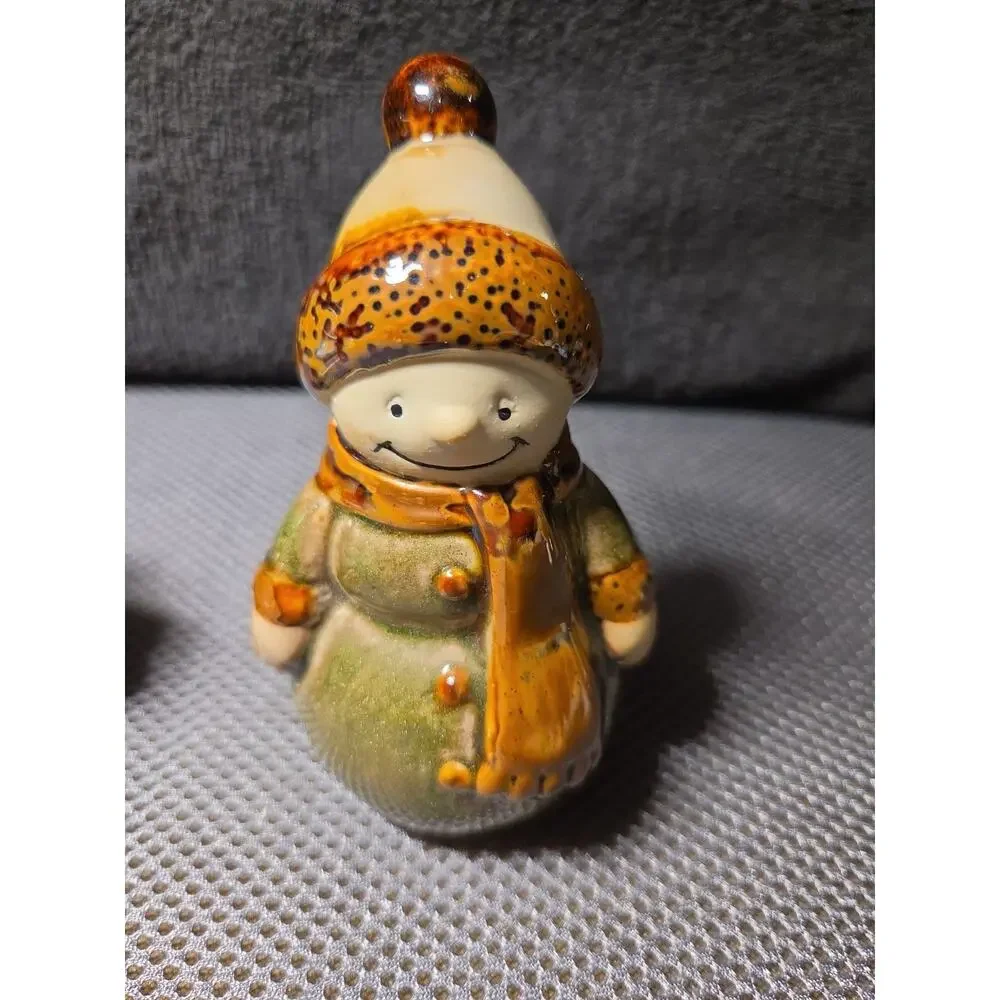 Snowman Trinket Box And Figurine